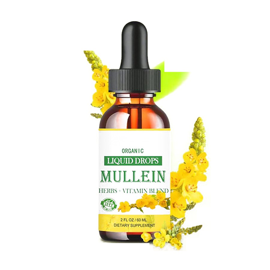 Kaikki luonnolliset mulleiinipisarat keuhkoihin orgaaninen liuos hengityselinten hyvinvointiin